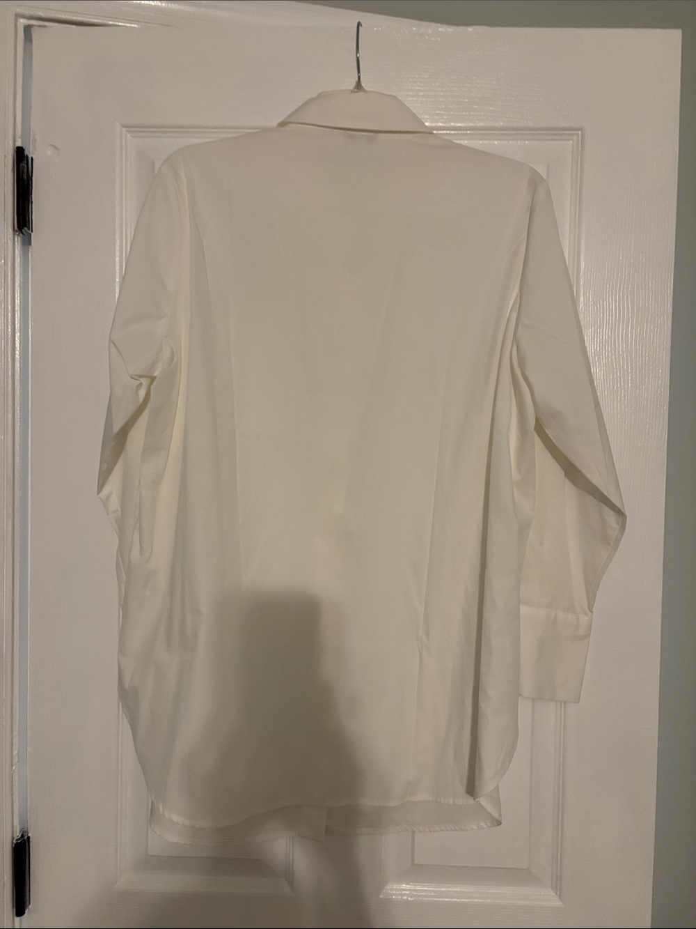Talbots Ivory Button-Front Tunic Blouse - Picture 2 of 3